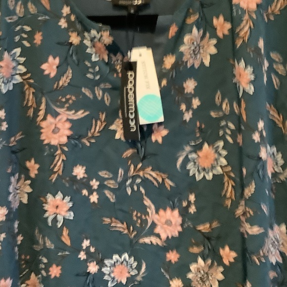 Papermoon Green and Pink Floral Blouse - Picture 4 of 7